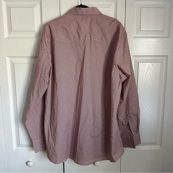 Wrangler Wrancher Mens Western Geometric Pearl Snap Shirt Sz 2XT Rodeo Cowboy - Picture 2 of 10